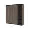 Bestar Orion Full Murphy Bed with Narrow Shelving Unit (79W), Bark Gray & Graphite 116890-000047 - alternate 1